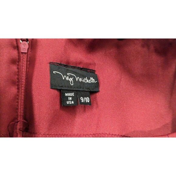 My Michelle Womens Size 9/10 Red Sleeveless V Neck Knee Length Tank Dress - Picture 5 of 9